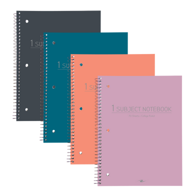 1 Subject Poly Cover Fashion Notebook