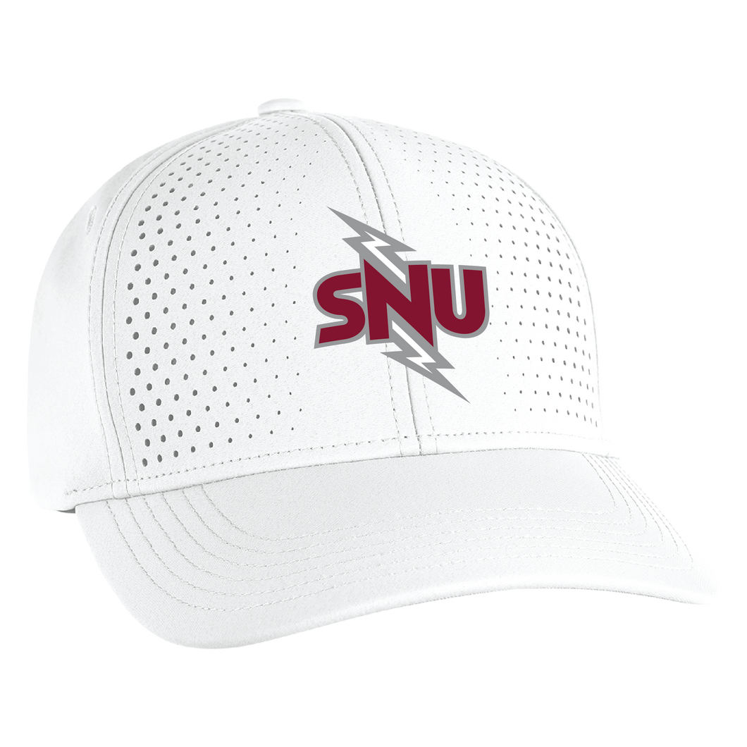 Airflow Laser Front Panel Structured Classic Fit Cap, White