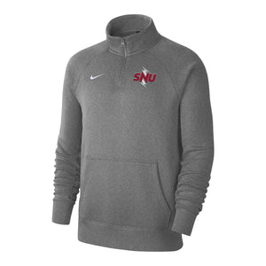 Club Fleece 1/4 Zip by Nike, Dark Heather (F22)