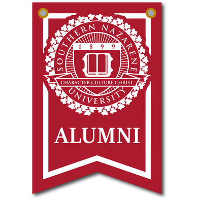 12 X 18 Dovetail Seal Banner| Crimson