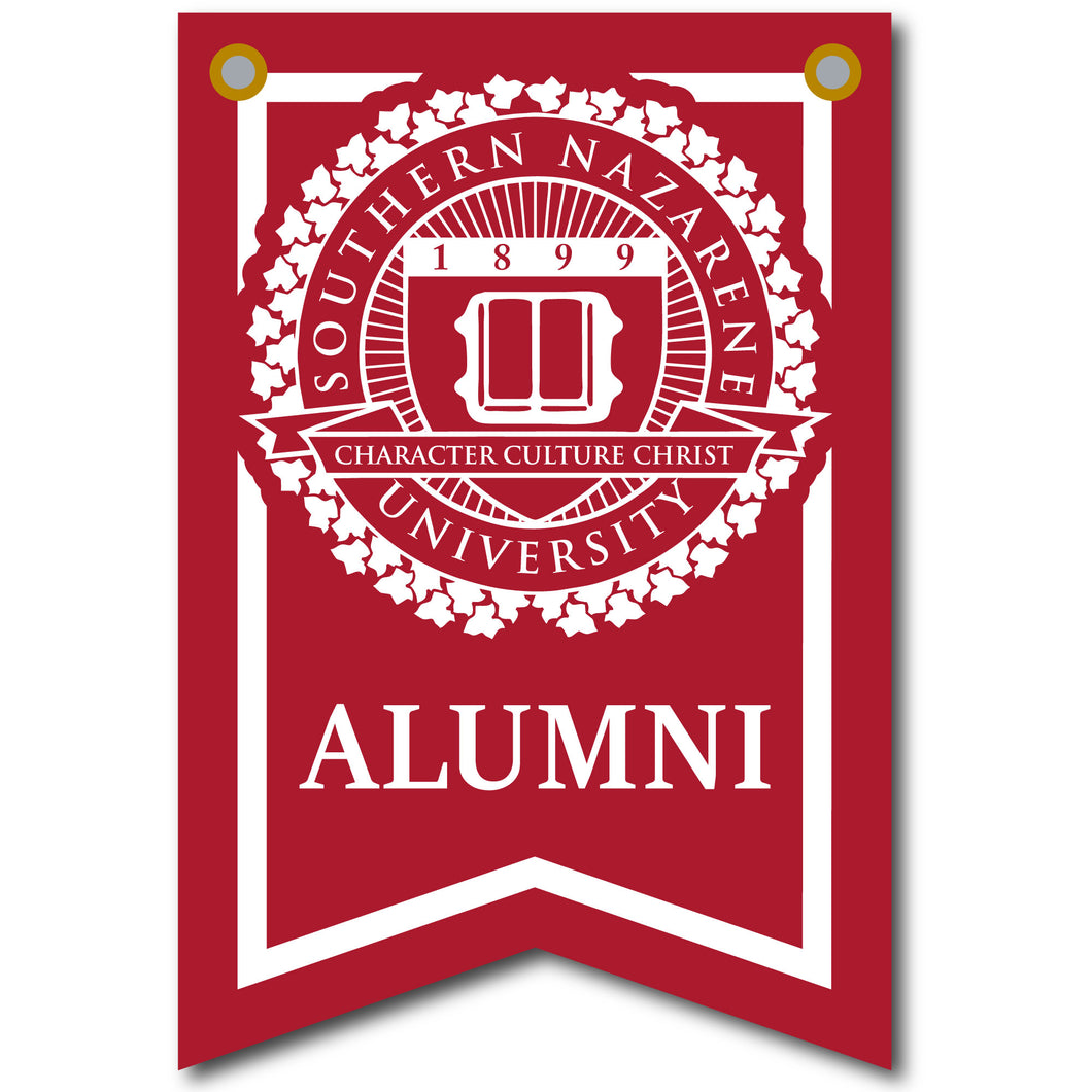 12 X 18 Dovetail Seal Banner| Crimson