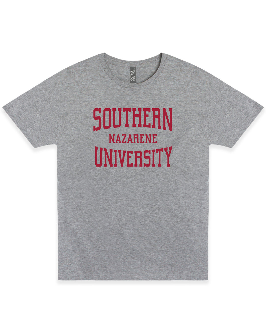 Stacked University Tee | Athletic Heather