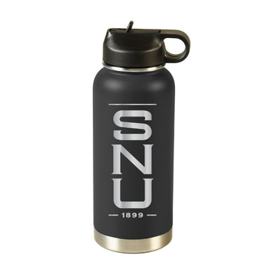 32 OZ Laser Etched Powder Coated Stainless Steel Bottle, Black