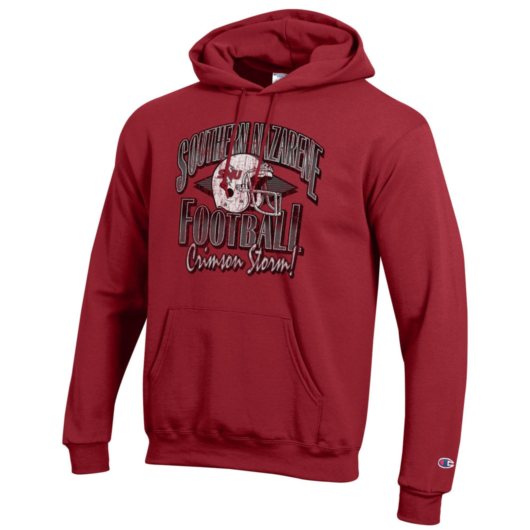 Retro Football Hood | Crimson