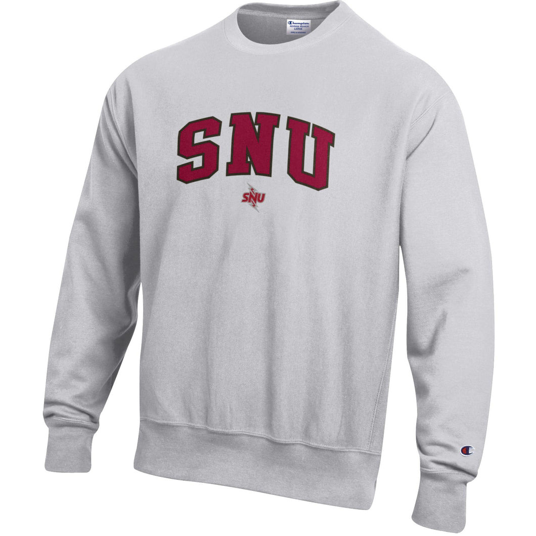 Reverse Weave Crew | Silver Grey