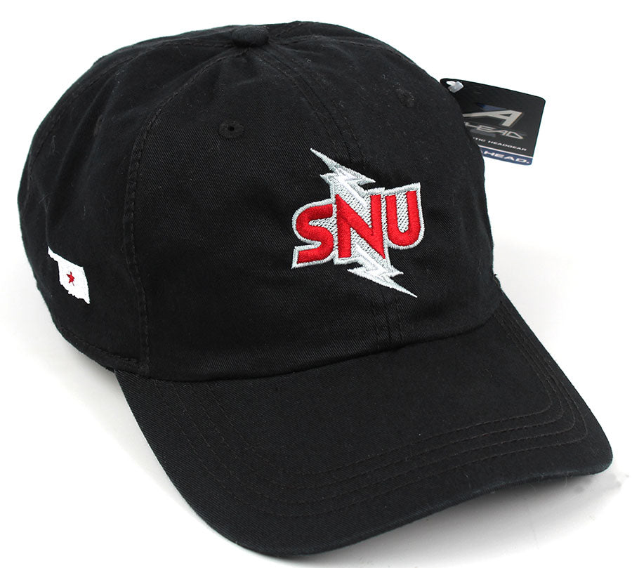 Classic Washed Twill SNU Bolt Hat, Black