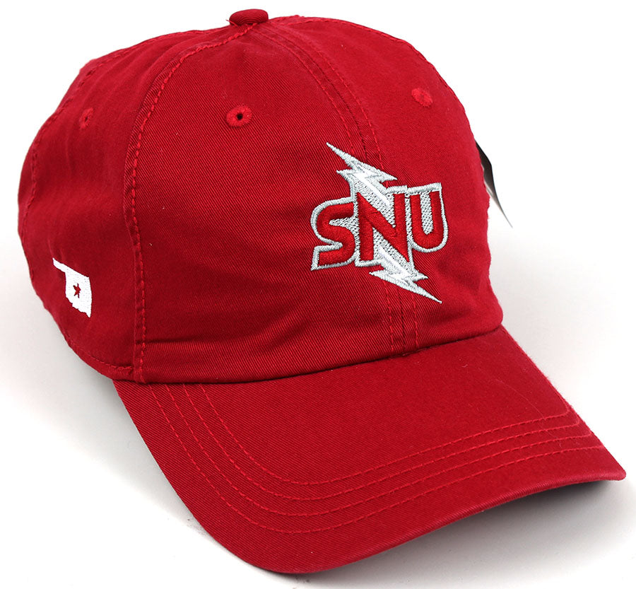 Classic Washed Twill SNU Bolt Hat, Cardinal