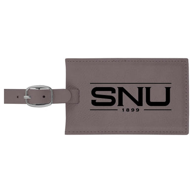 VELOUR LUGGAGE TAG, Charcoal