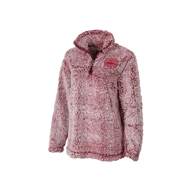 Women's Sherpa 1/4 Zip Pullover, Frosty Garnet (F22)