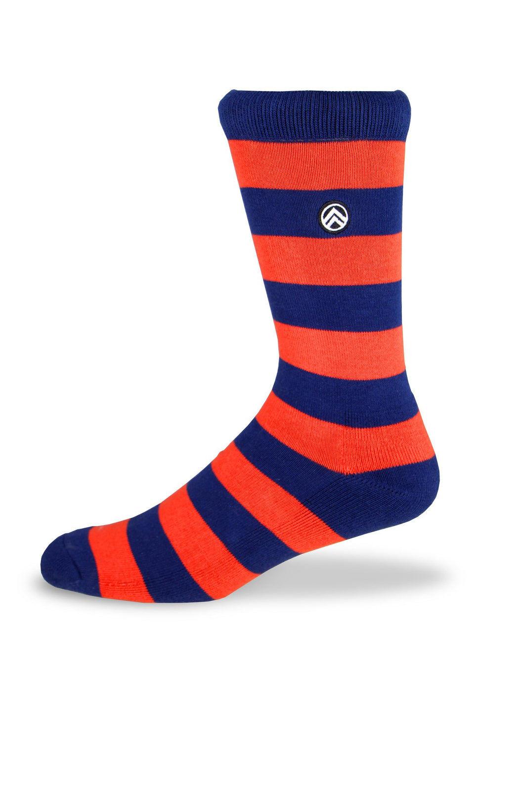 Sky Footwear Socks, Orange/Blue Rugby