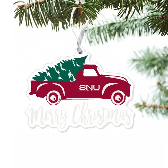 Acrylic Ornament with Truck