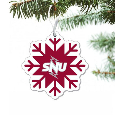 SNU Snowflake Ornament, Red